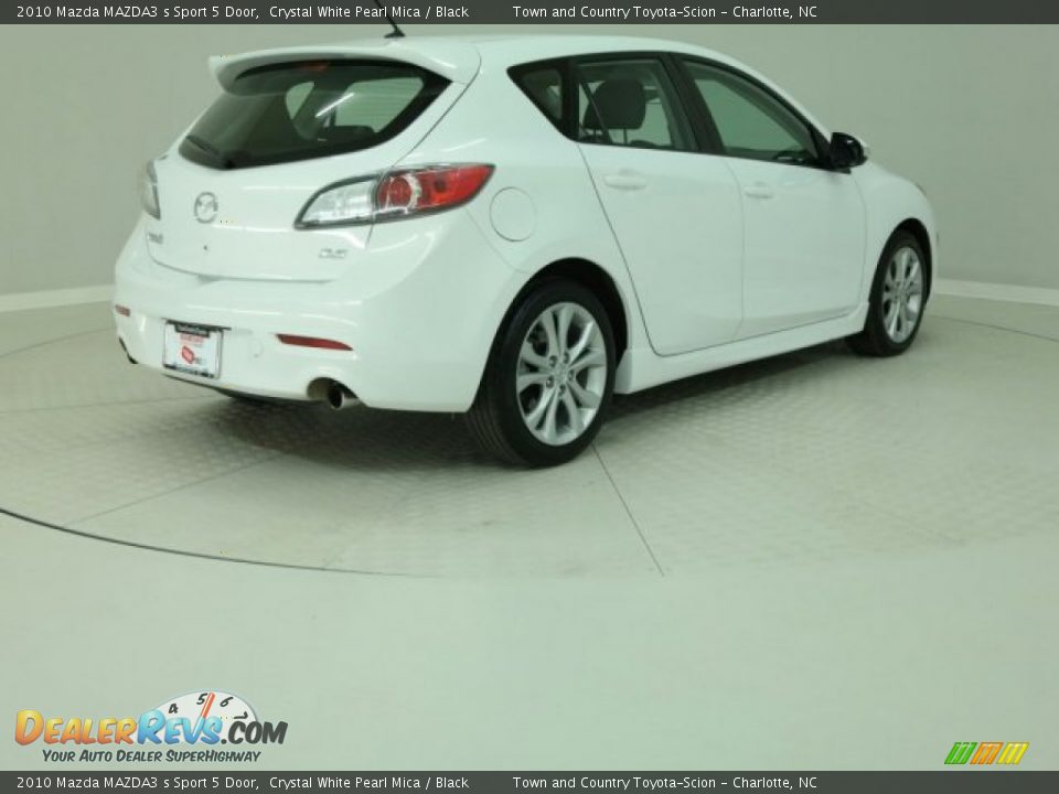 2010 Mazda MAZDA3 s Sport 5 Door Crystal White Pearl Mica / Black Photo #15
