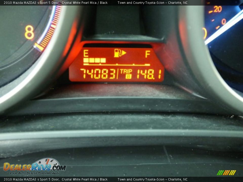 2010 Mazda MAZDA3 s Sport 5 Door Crystal White Pearl Mica / Black Photo #26