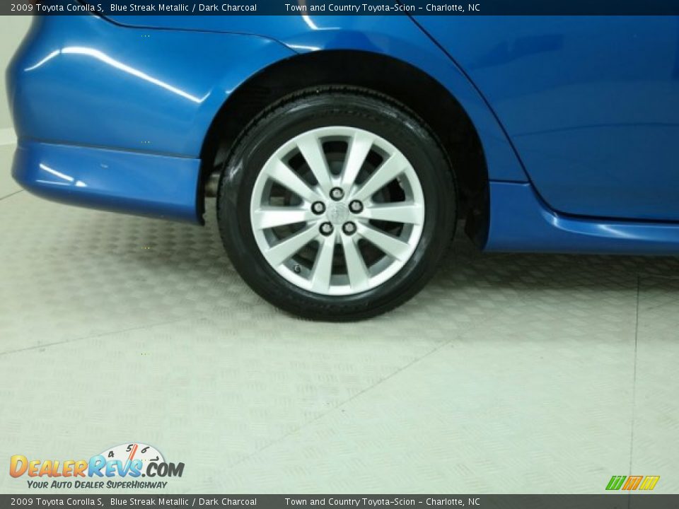 2009 Toyota Corolla S Blue Streak Metallic / Dark Charcoal Photo #2