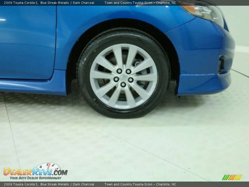 2009 Toyota Corolla S Blue Streak Metallic / Dark Charcoal Photo #3