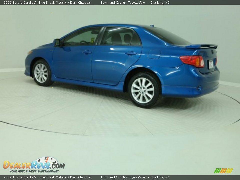 2009 Toyota Corolla S Blue Streak Metallic / Dark Charcoal Photo #13