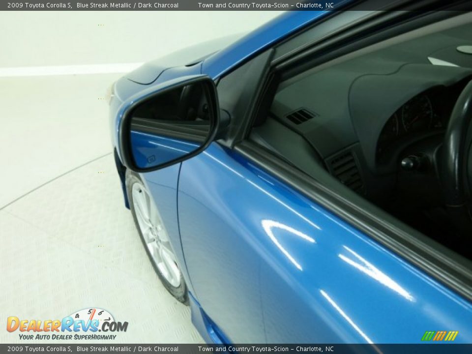 2009 Toyota Corolla S Blue Streak Metallic / Dark Charcoal Photo #19