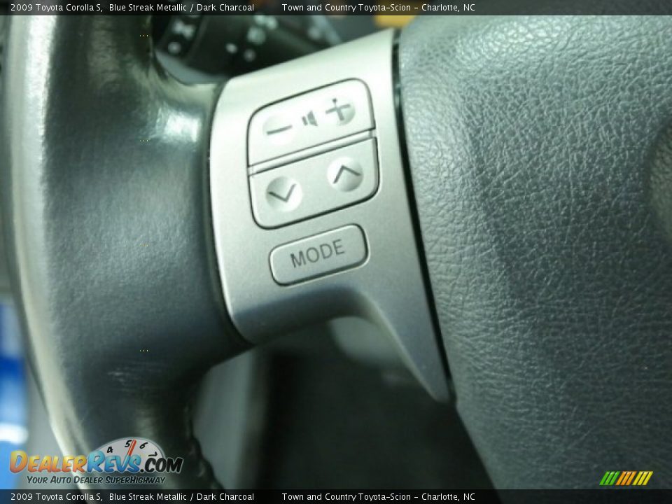 2009 Toyota Corolla S Blue Streak Metallic / Dark Charcoal Photo #27