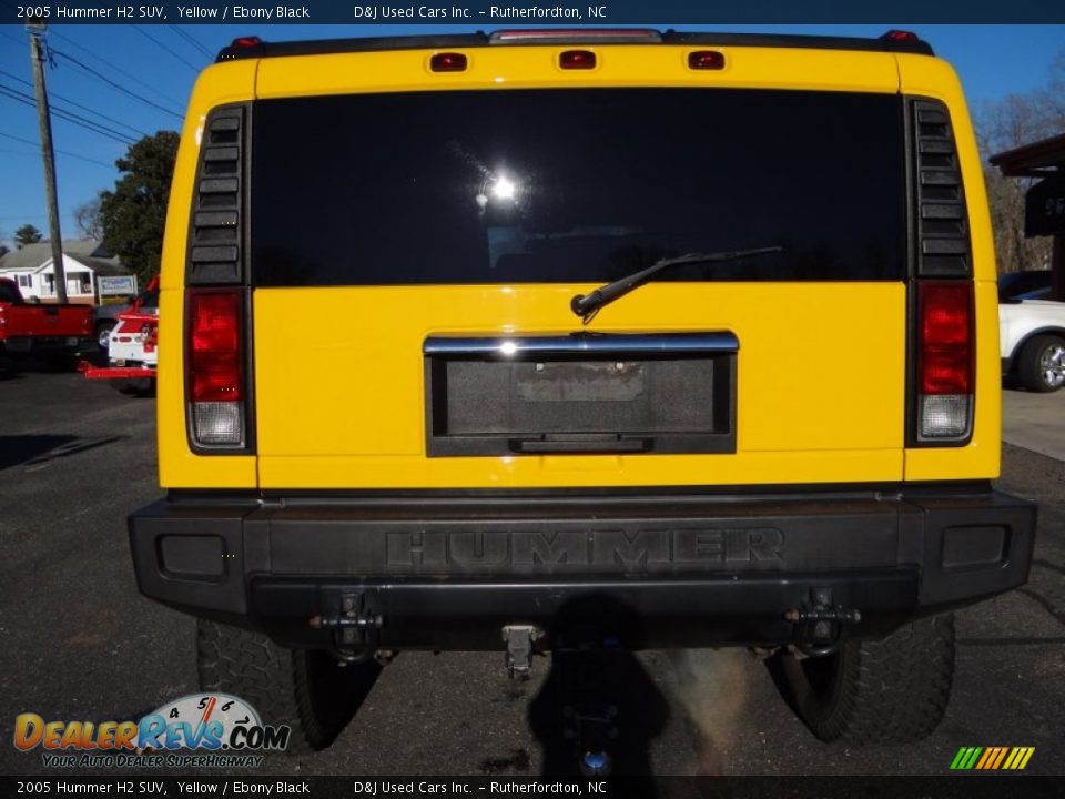 2005 Hummer H2 SUV Yellow / Ebony Black Photo #5