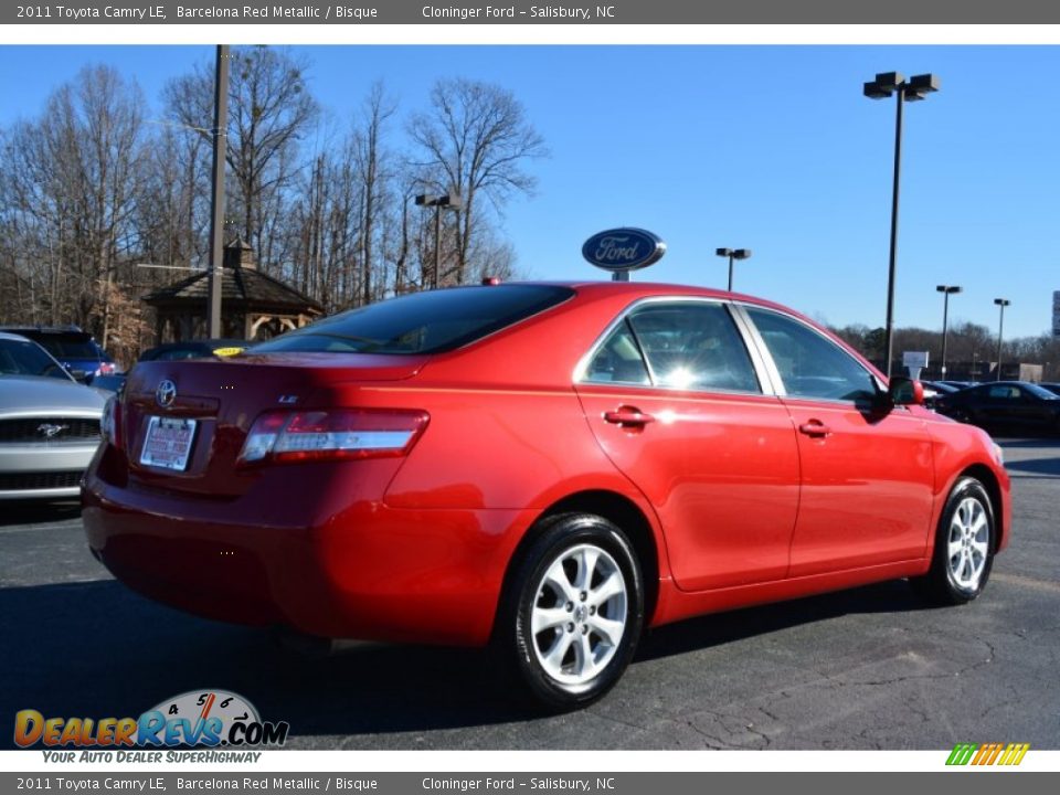 2011 Toyota Camry LE Barcelona Red Metallic / Bisque Photo #3