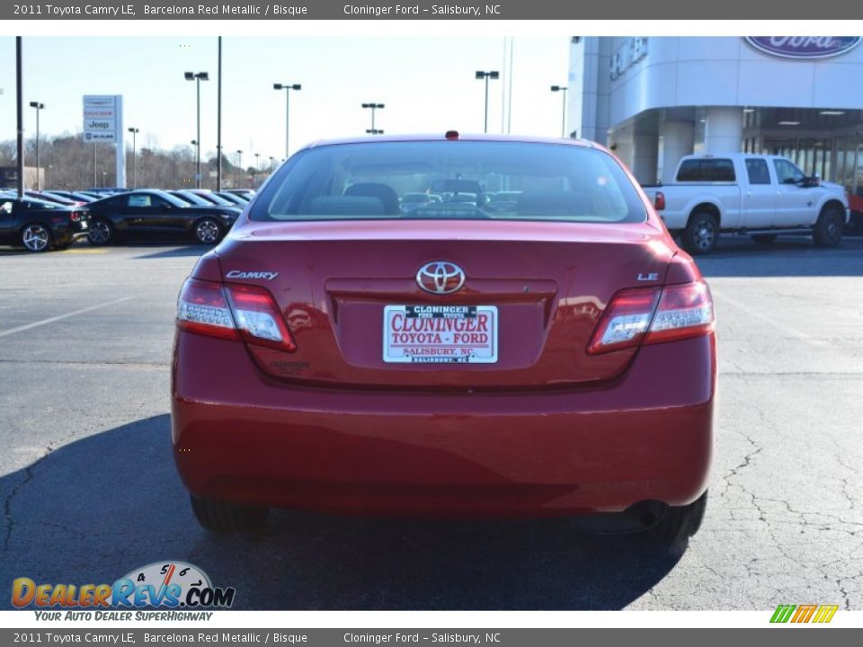 2011 Toyota Camry LE Barcelona Red Metallic / Bisque Photo #4