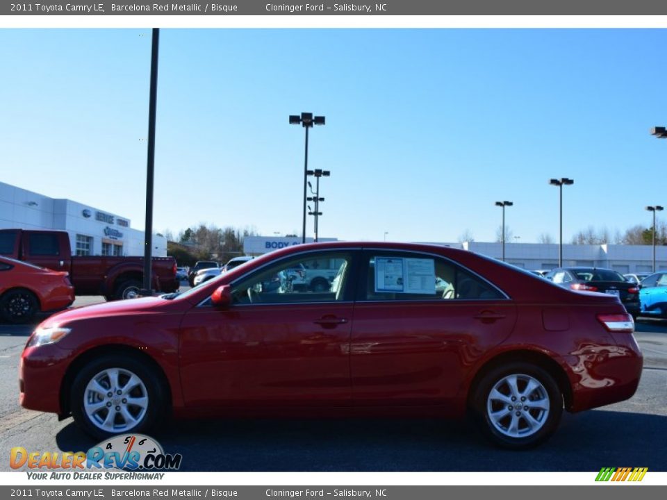 2011 Toyota Camry LE Barcelona Red Metallic / Bisque Photo #6