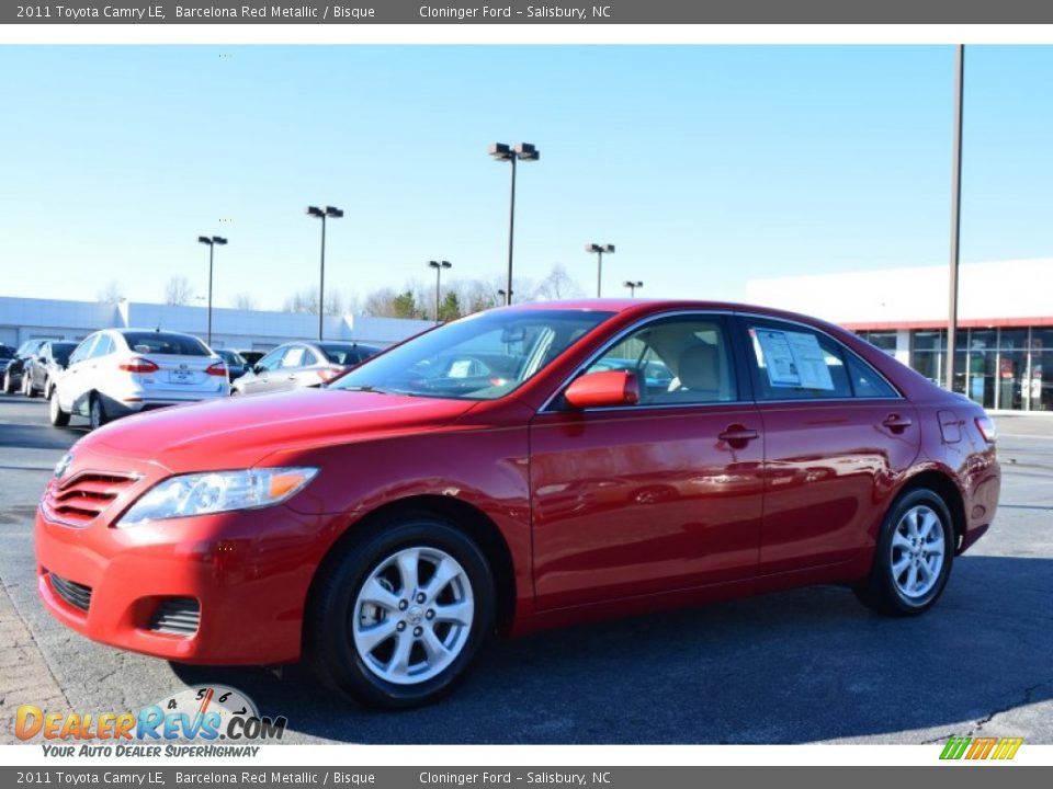 2011 Toyota Camry LE Barcelona Red Metallic / Bisque Photo #7