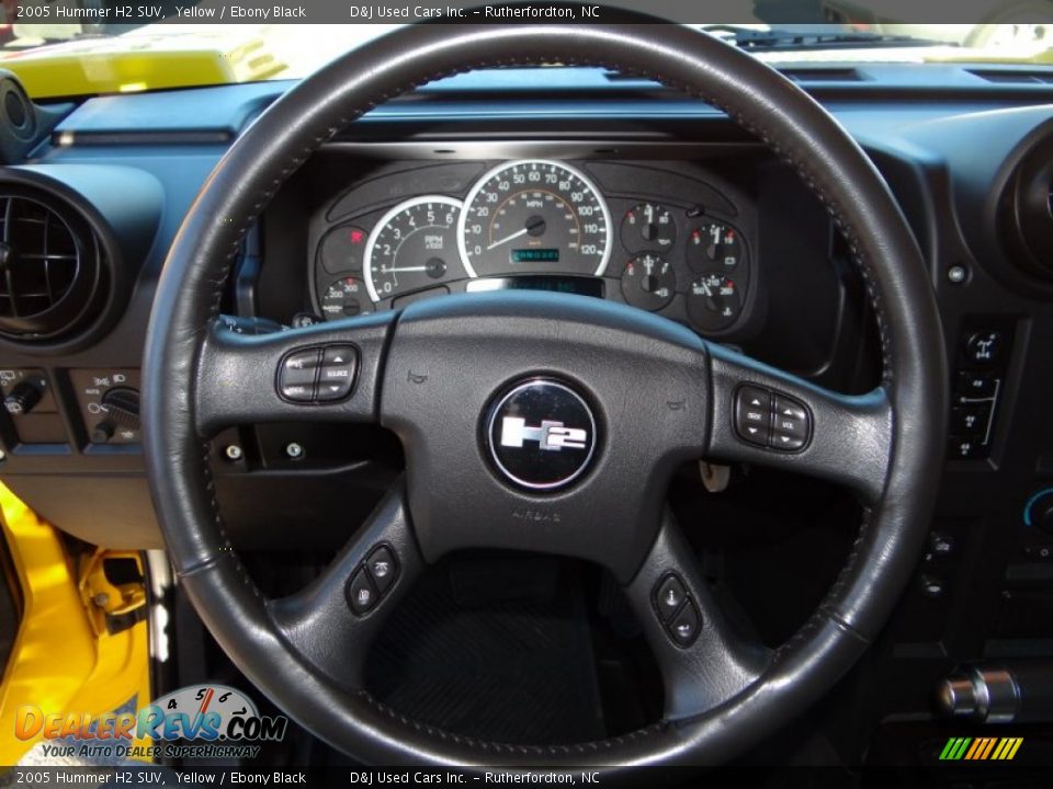 2005 Hummer H2 SUV Steering Wheel Photo #24
