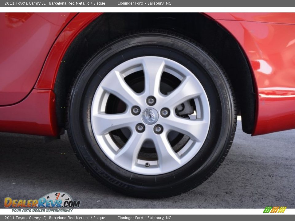 2011 Toyota Camry LE Barcelona Red Metallic / Bisque Photo #17