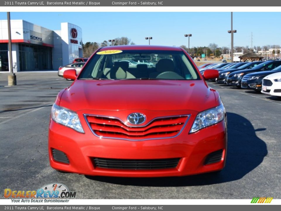 2011 Toyota Camry LE Barcelona Red Metallic / Bisque Photo #27