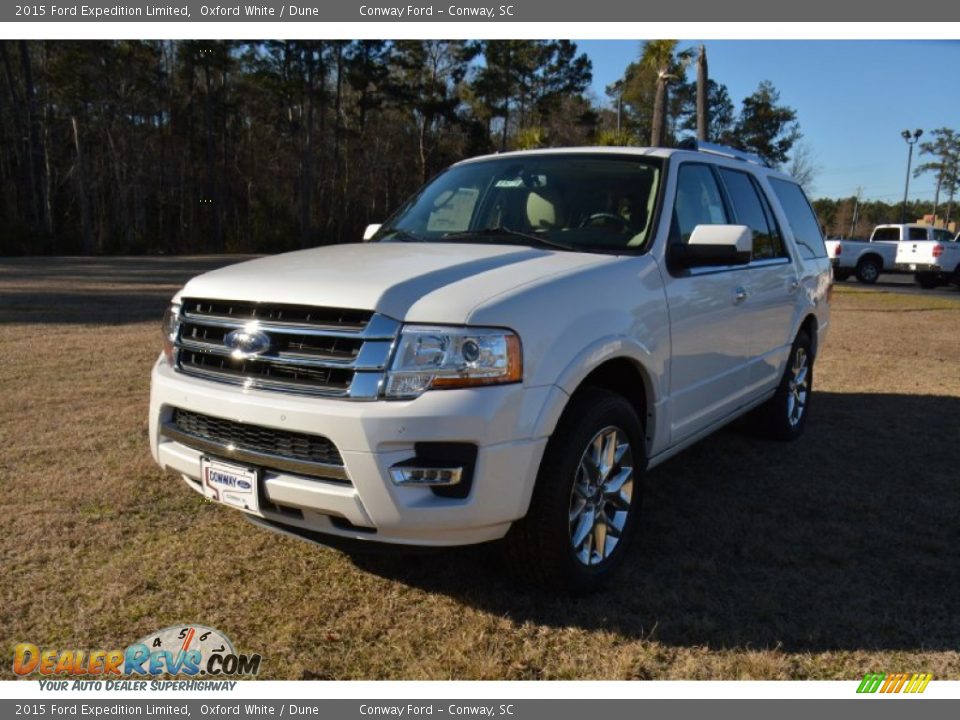 2015 Ford Expedition Limited Oxford White / Dune Photo #1