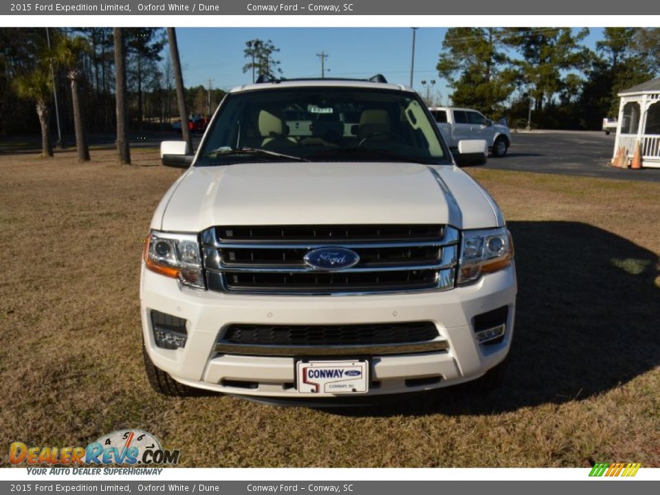 2015 Ford Expedition Limited Oxford White / Dune Photo #2
