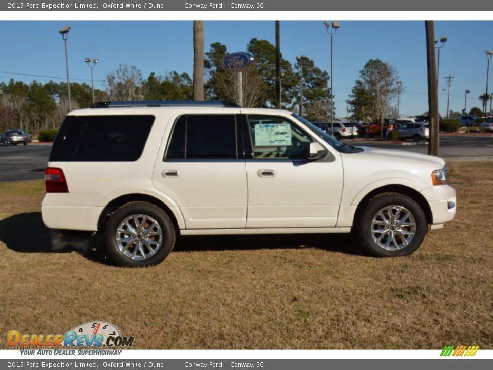 2015 Ford Expedition Limited Oxford White / Dune Photo #4