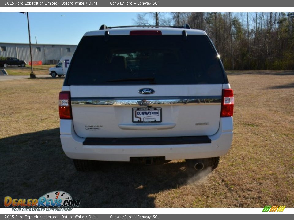 2015 Ford Expedition Limited Oxford White / Dune Photo #6