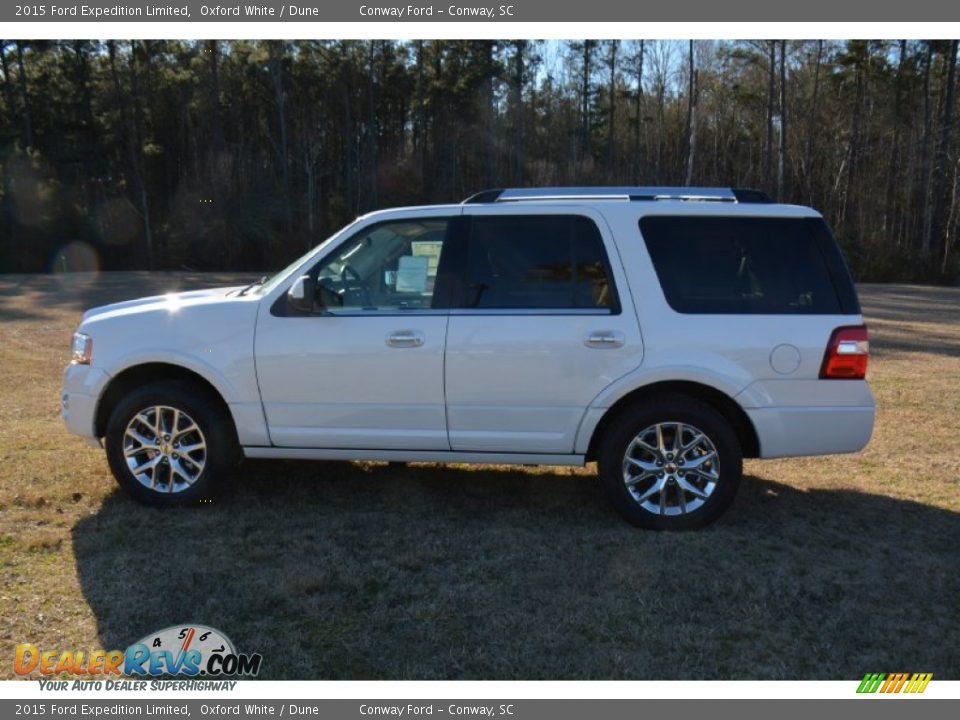 2015 Ford Expedition Limited Oxford White / Dune Photo #8