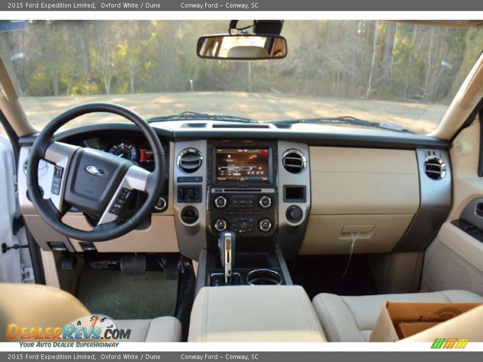 2015 Ford Expedition Limited Oxford White / Dune Photo #17