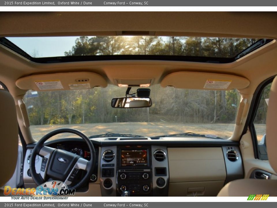 2015 Ford Expedition Limited Oxford White / Dune Photo #18