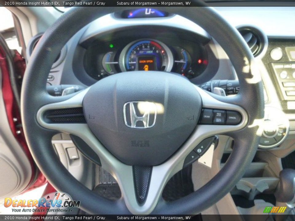 2010 Honda Insight Hybrid EX Tango Red Pearl / Gray Photo #18
