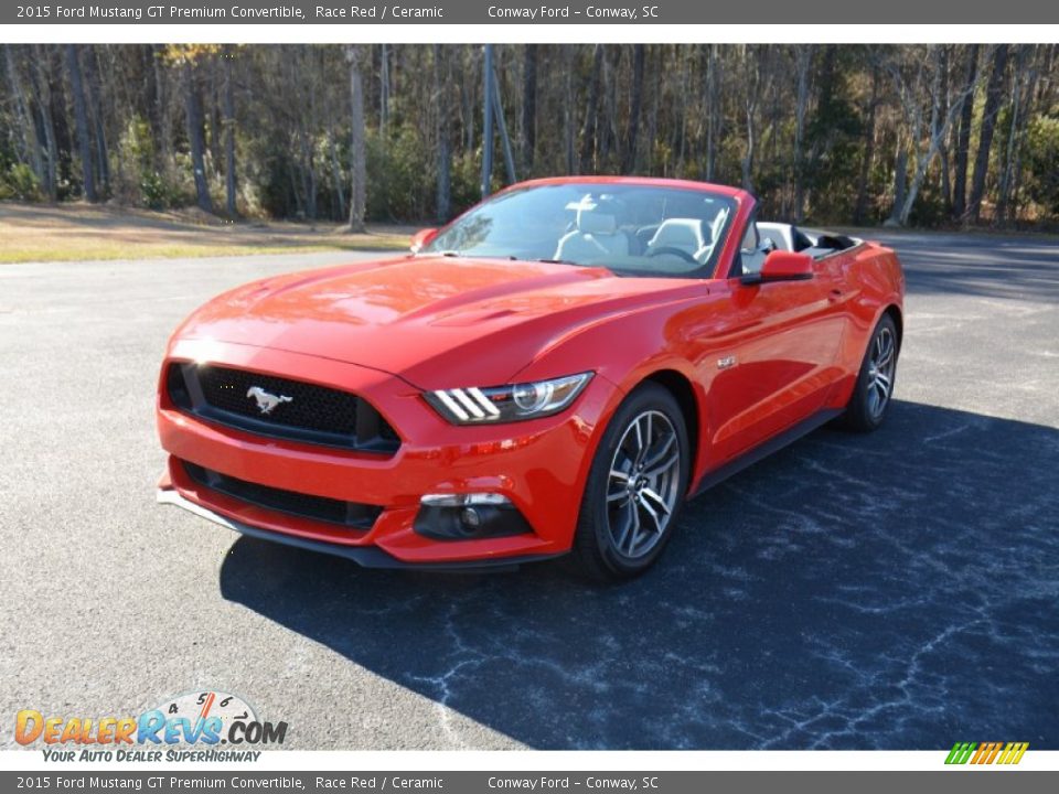 2015 Ford Mustang GT Premium Convertible Race Red / Ceramic Photo #1