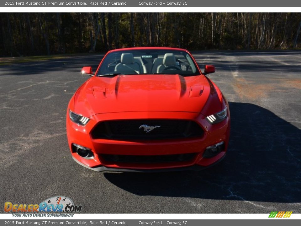 2015 Ford Mustang GT Premium Convertible Race Red / Ceramic Photo #2