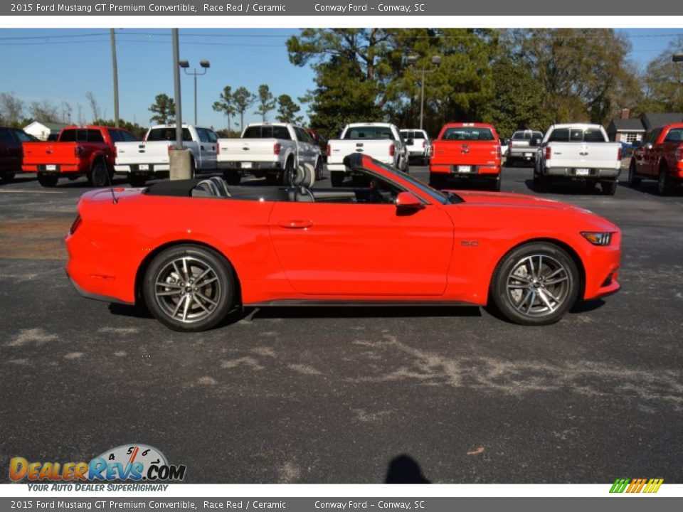 Race Red 2015 Ford Mustang GT Premium Convertible Photo #4