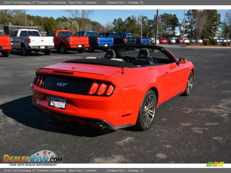 2015 Ford Mustang GT Premium Convertible Race Red / Ceramic Photo #5