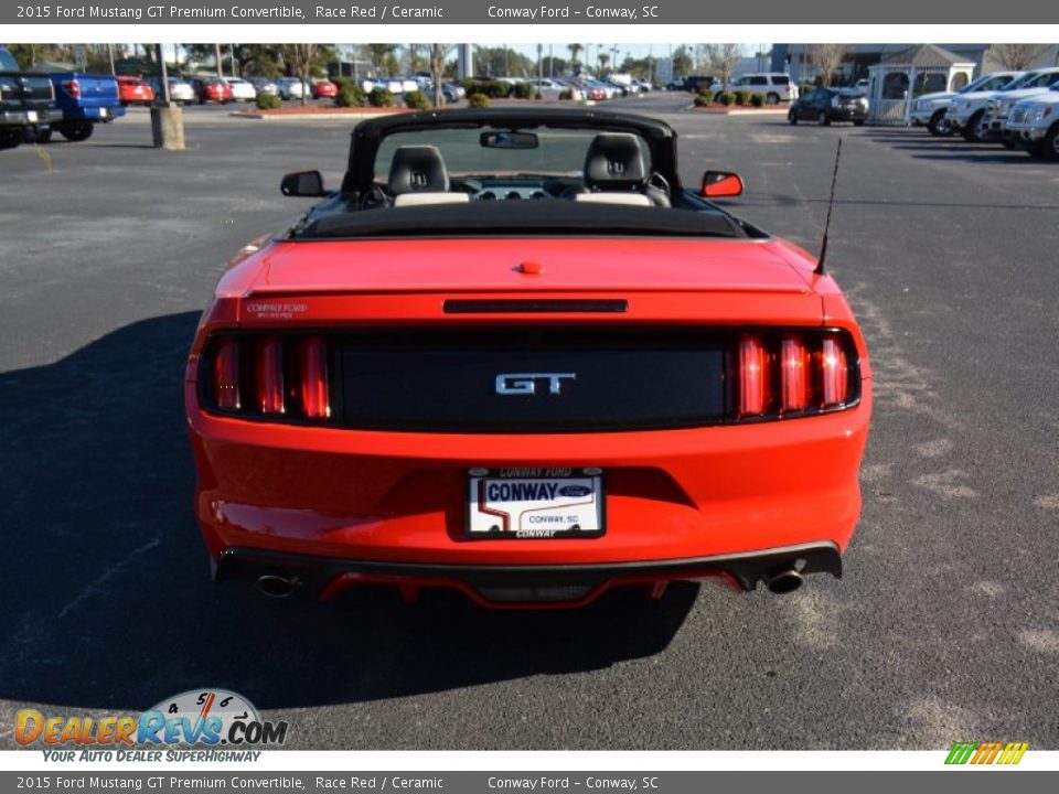 2015 Ford Mustang GT Premium Convertible Race Red / Ceramic Photo #6