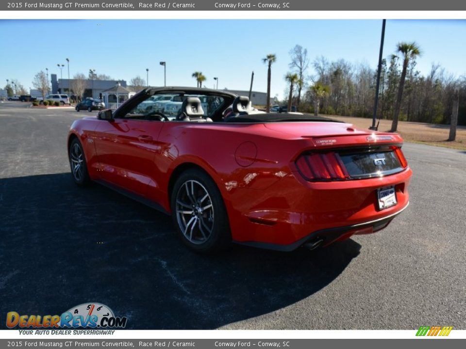 2015 Ford Mustang GT Premium Convertible Race Red / Ceramic Photo #7
