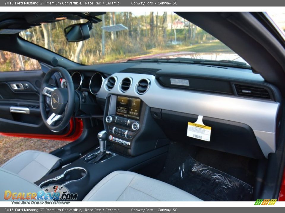 Dashboard of 2015 Ford Mustang GT Premium Convertible Photo #13