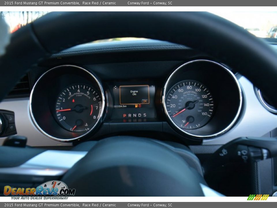 2015 Ford Mustang GT Premium Convertible Gauges Photo #18