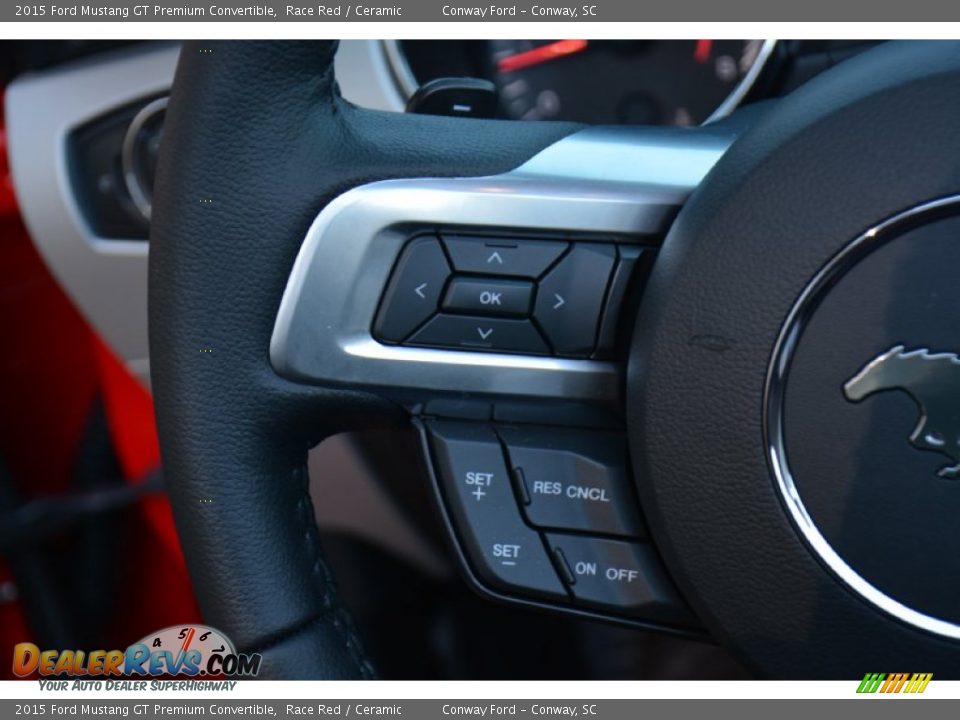 Controls of 2015 Ford Mustang GT Premium Convertible Photo #19