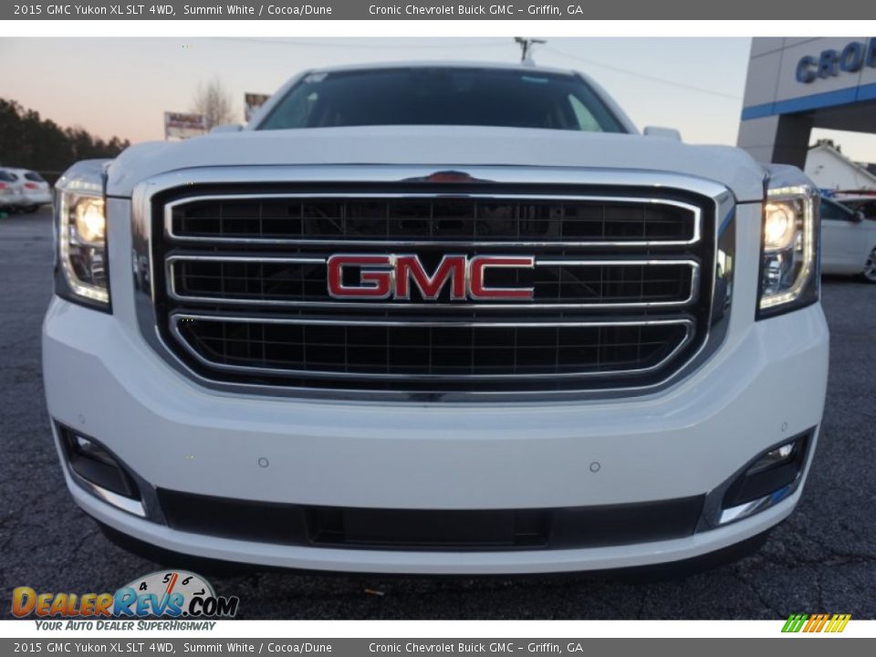 2015 GMC Yukon XL SLT 4WD Summit White / Cocoa/Dune Photo #2