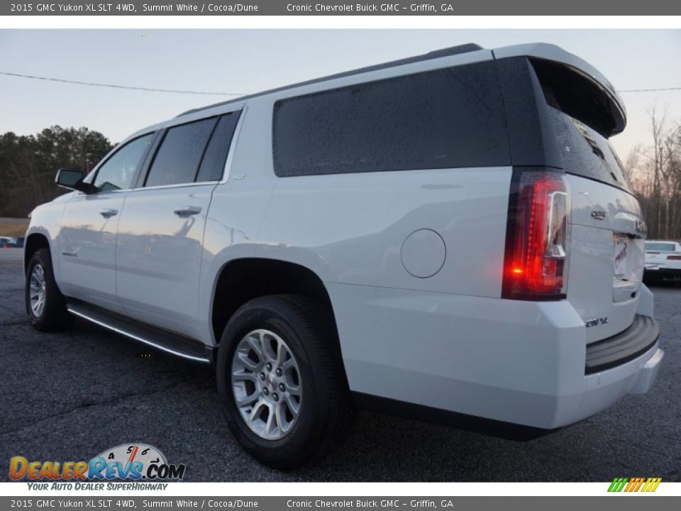 2015 GMC Yukon XL SLT 4WD Summit White / Cocoa/Dune Photo #4
