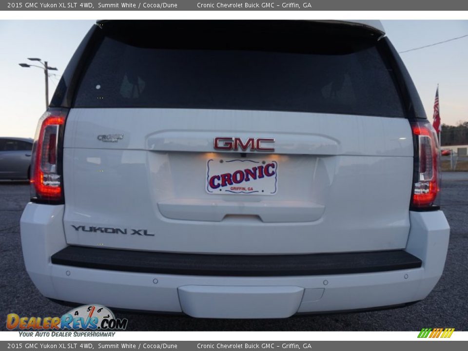 2015 GMC Yukon XL SLT 4WD Summit White / Cocoa/Dune Photo #5