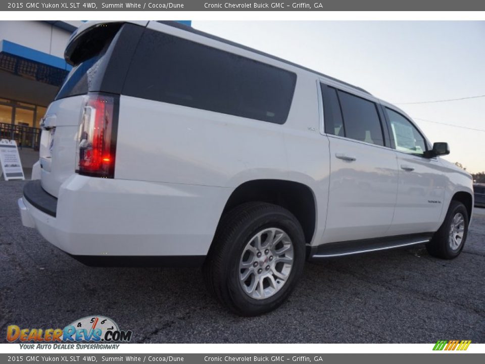2015 GMC Yukon XL SLT 4WD Summit White / Cocoa/Dune Photo #6