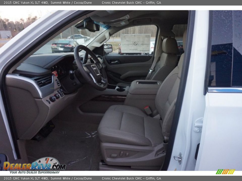 2015 GMC Yukon XL SLT 4WD Summit White / Cocoa/Dune Photo #8