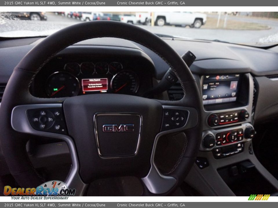 2015 GMC Yukon XL SLT 4WD Summit White / Cocoa/Dune Photo #9