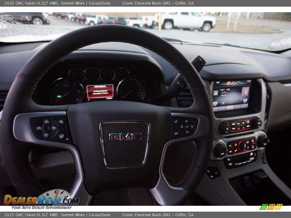2015 GMC Yukon XL SLT 4WD Summit White / Cocoa/Dune Photo #10
