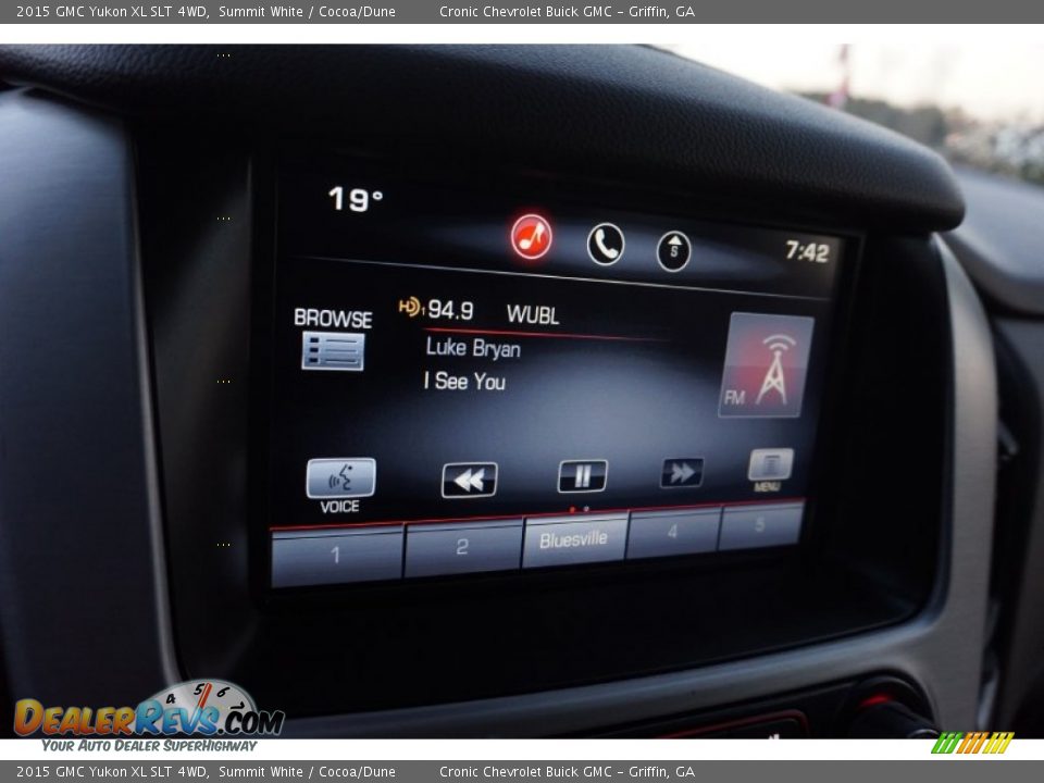 2015 GMC Yukon XL SLT 4WD Summit White / Cocoa/Dune Photo #14