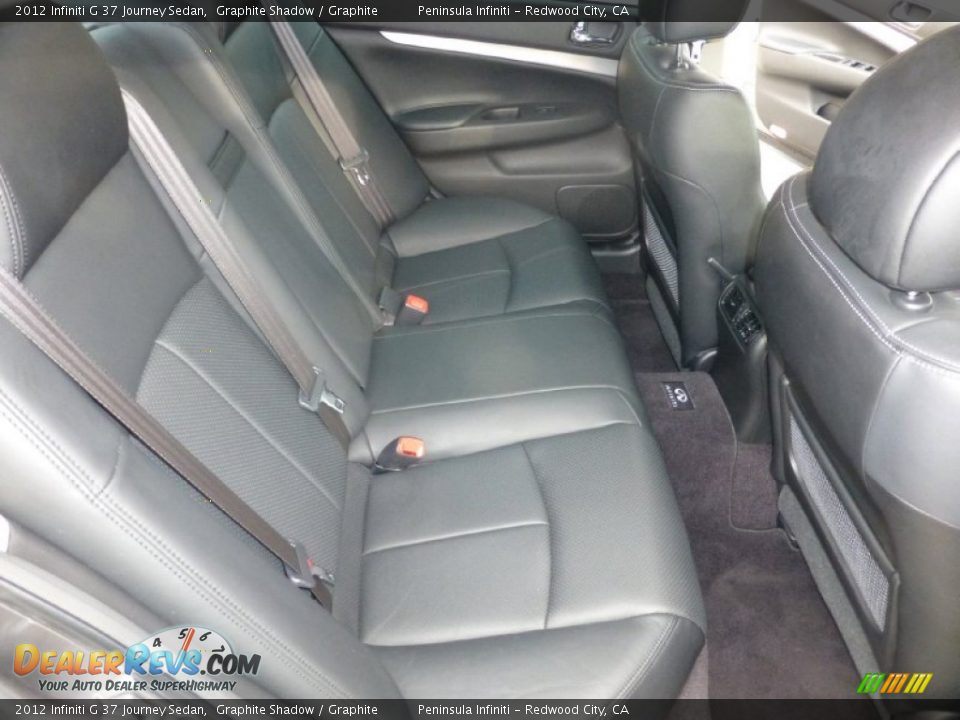 Rear Seat of 2012 Infiniti G 37 Journey Sedan Photo #23