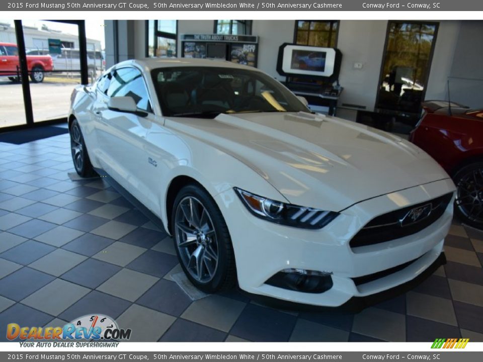Front 3/4 View of 2015 Ford Mustang 50th Anniversary GT Coupe Photo #3