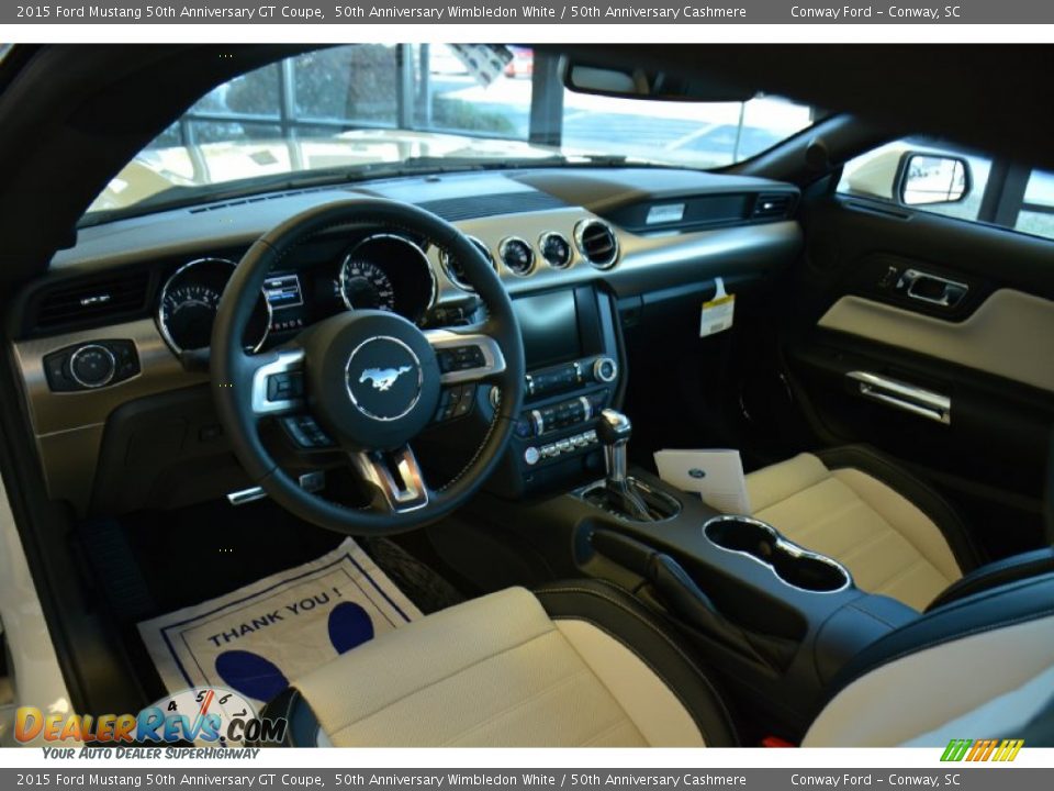 50th Anniversary Cashmere Interior - 2015 Ford Mustang 50th Anniversary GT Coupe Photo #11
