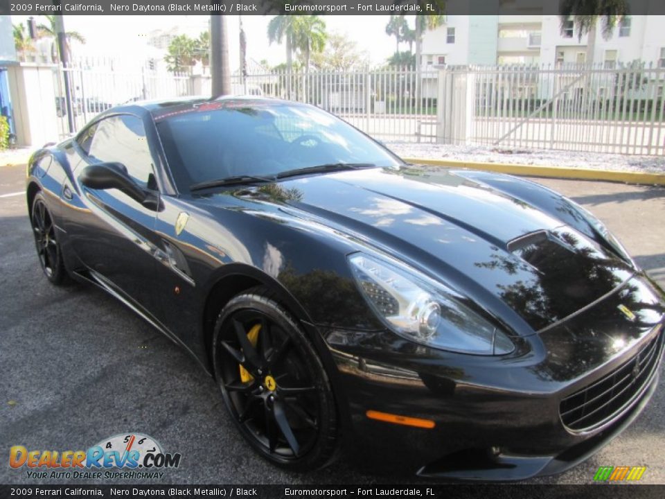 2009 Ferrari California Nero Daytona (Black Metallic) / Black Photo #10
