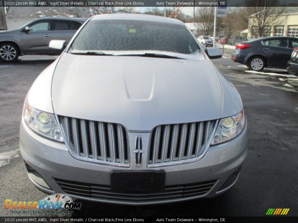 2010 Lincoln MKS AWD Ingot Silver Metallic / Charcoal Black/Fine Line Ebony Photo #9