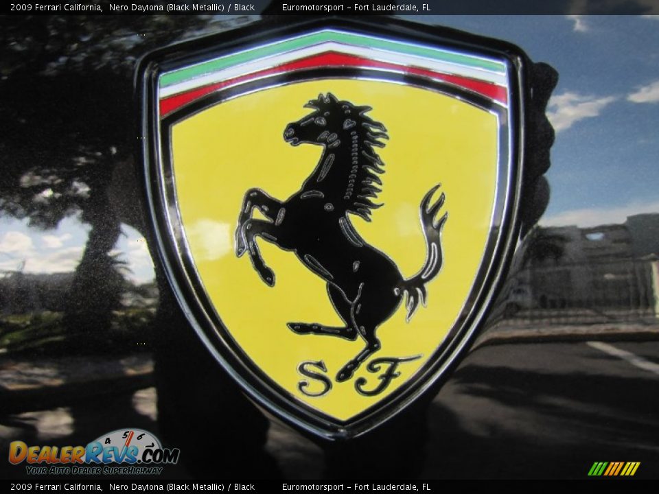 2009 Ferrari California Nero Daytona (Black Metallic) / Black Photo #34