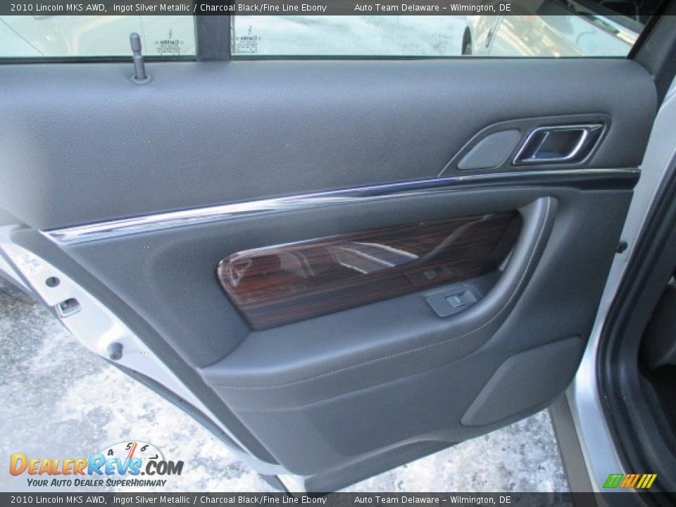 2010 Lincoln MKS AWD Ingot Silver Metallic / Charcoal Black/Fine Line Ebony Photo #26
