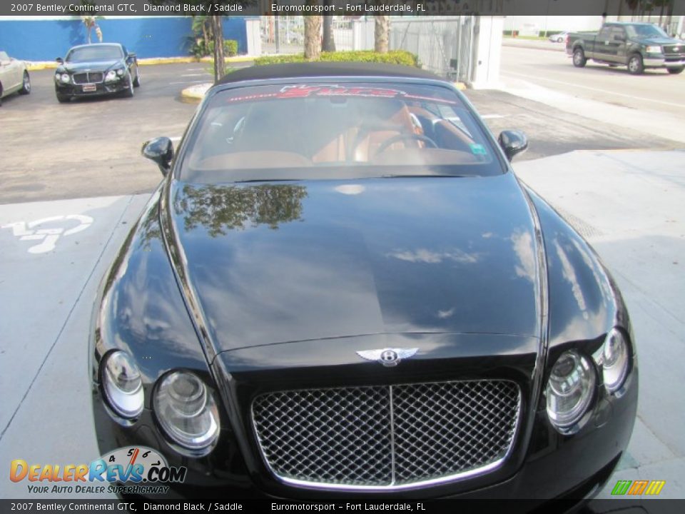 2007 Bentley Continental GTC Diamond Black / Saddle Photo #3