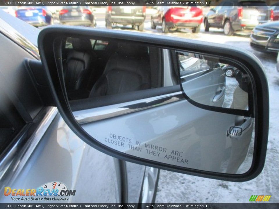 2010 Lincoln MKS AWD Ingot Silver Metallic / Charcoal Black/Fine Line Ebony Photo #31