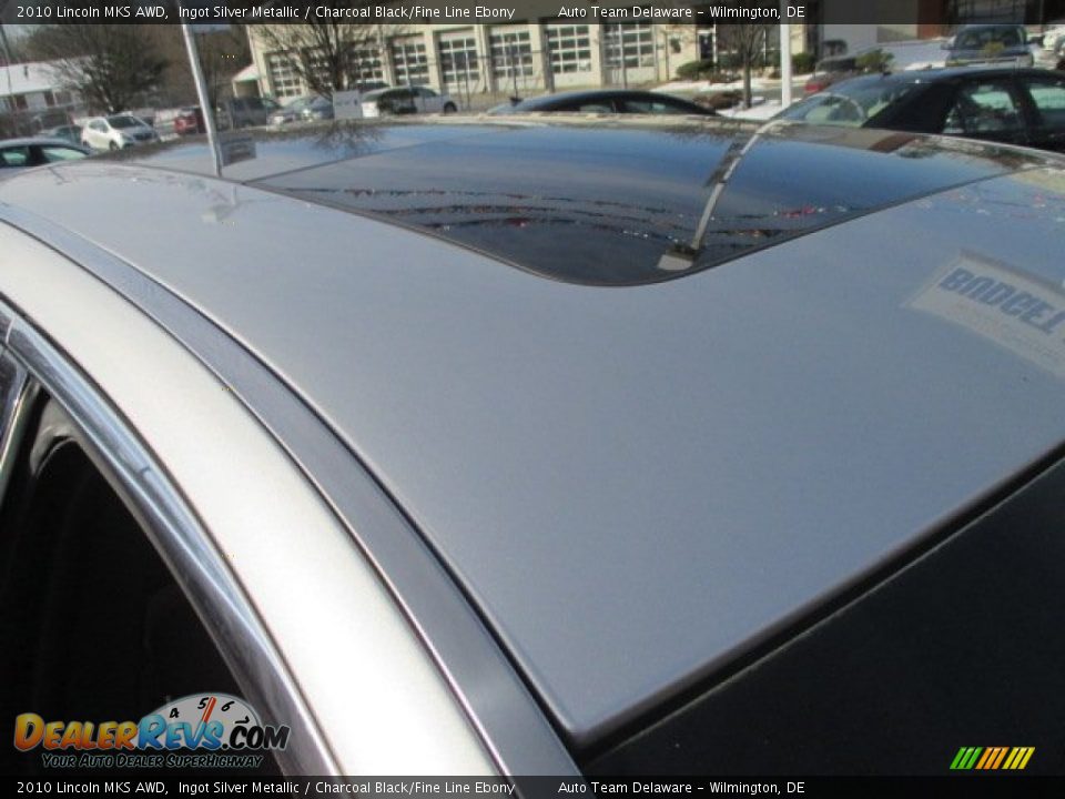 2010 Lincoln MKS AWD Ingot Silver Metallic / Charcoal Black/Fine Line Ebony Photo #32